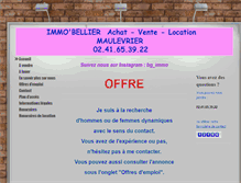 Tablet Screenshot of immo-bellier.fr